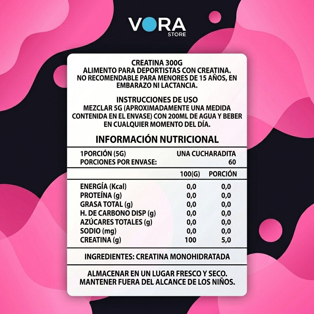 Creatina WOMAN Monohidratada Micronizada 300g